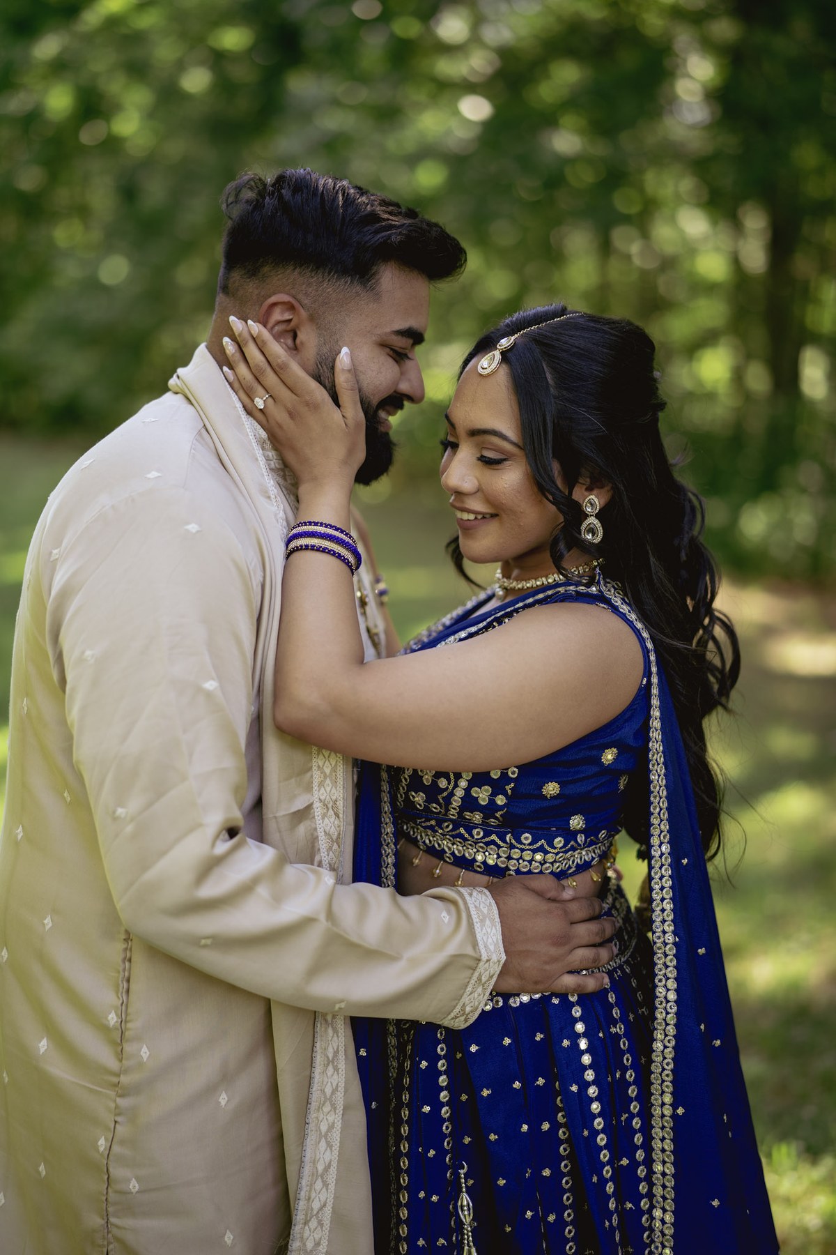 Bride and groom portrait